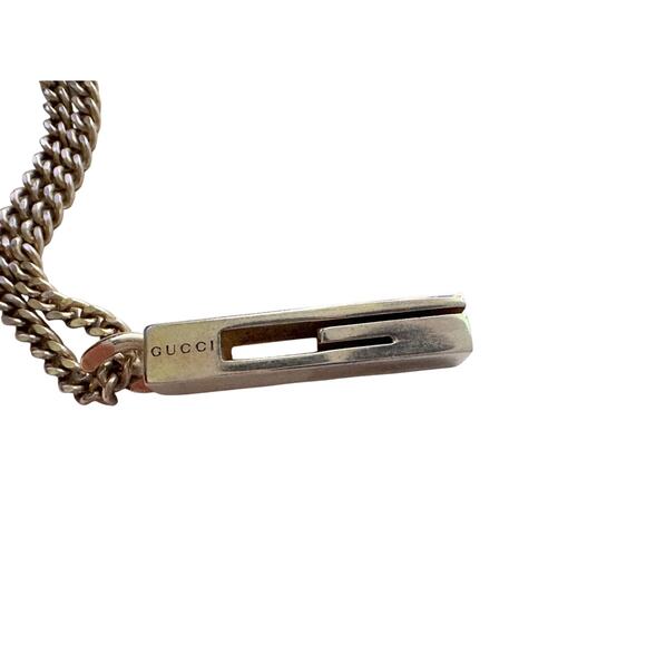Gucci G Bar Logo Necklace w Box, Dust Bag and Documents - Picture 9 of 11
